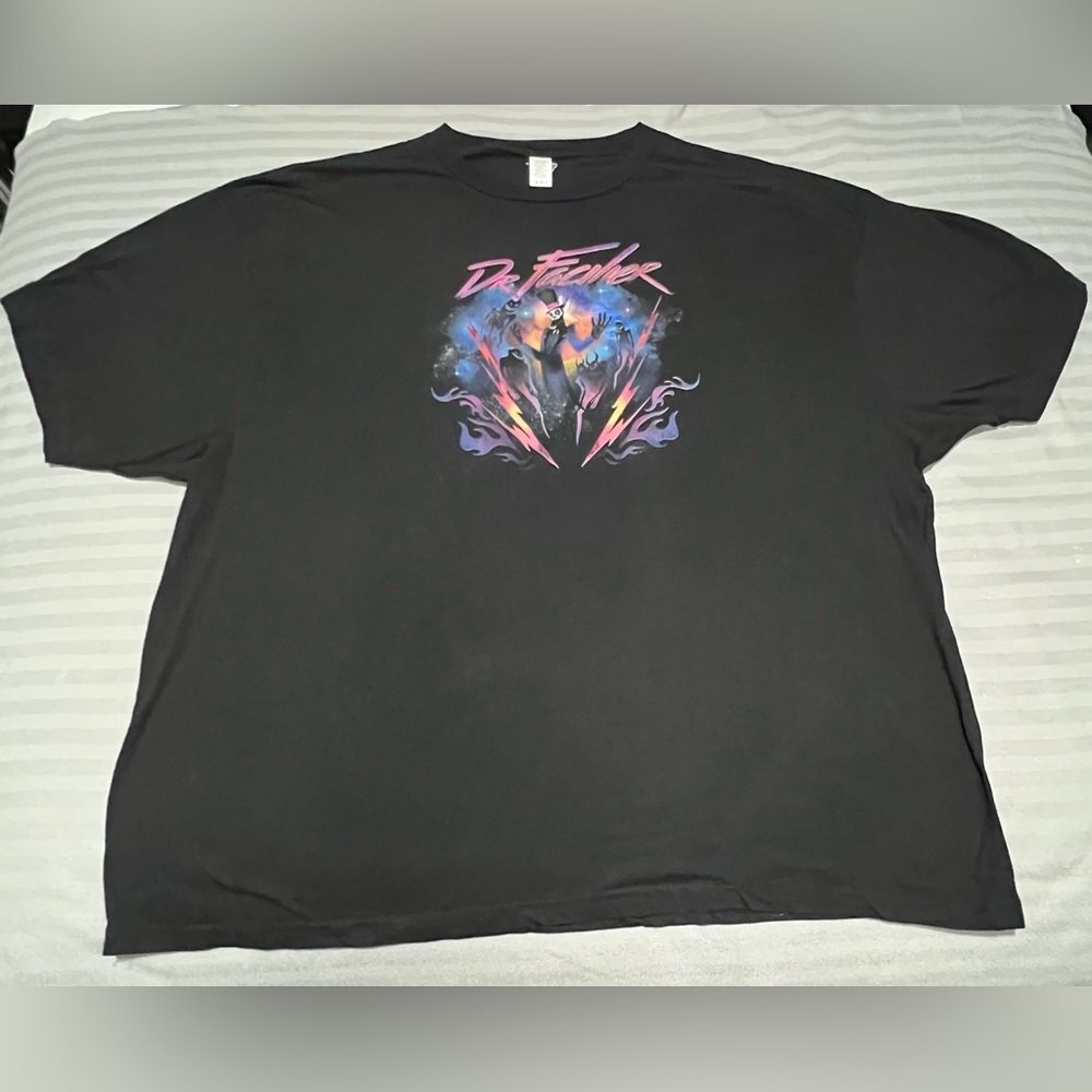 Disney Villains Dr. Facilier 90s Rock Band Neon T-Shirt 5XL Pre Owned